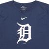 Nike Футболка X MLB с графическим логотипом Detroit Tigers, круглым вырезом, коротким рукавом, американские винтажные детские топы, темно-синего цвета 3Z3B7SAG5-DET