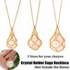 Silver Color Crystal Holder Cage Necklace Interchangeable Chain Necklaces  Women Men