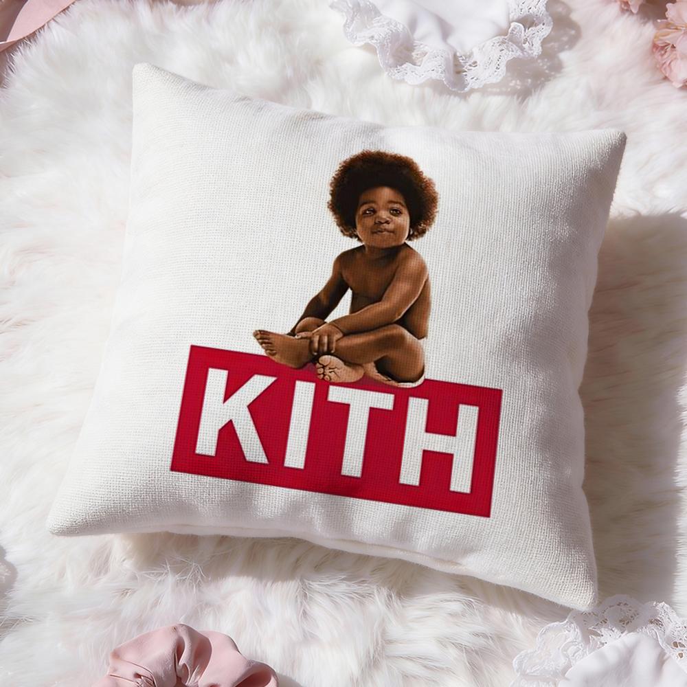 Классический логотип K-KITH Наволочка Премиум-комфорт Двусторонняя наволочка - Дизайн "Два в одном" для любой комнаты и салона автомобиля