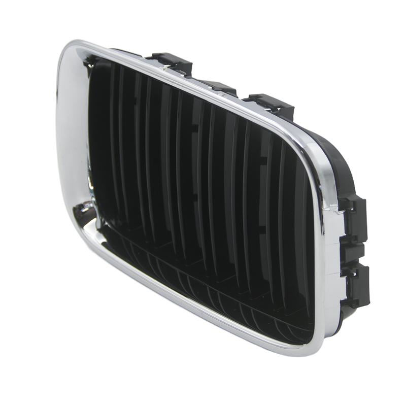 Pair Front Hood Bumper Kidney For BMW 3 Series E36 1992 1993 1994 1995 1996 1997 1998 1999 Double Slat Hood Grille