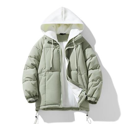 Новая свободная американская ретро-пуховая хлопковая куртка с капюшоном на флисе и утолщенная куртка