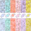 Handmade Beads Frosted Acrylic Candy Color Beads In Beads Handmade Diy Hand Stringing Beads Accessories Materials Bracelet Round Beads Loose Beads