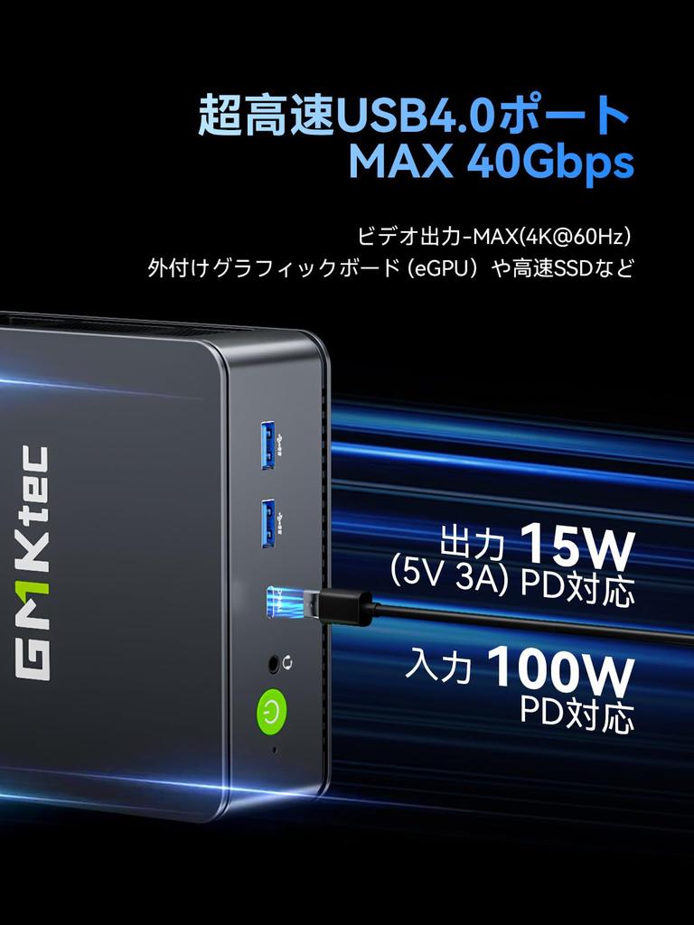 Мини-ПК GMKtec на базе AMD Ryzen 5 7640HS Настольный ПК с 16 ГБ оперативной памяти DDR5 512 ГБ PCIe Двухдиапазонный Wi-Fi USB Тройной 4K Компактный и M6 Windows 11 Pro [Быстрее]