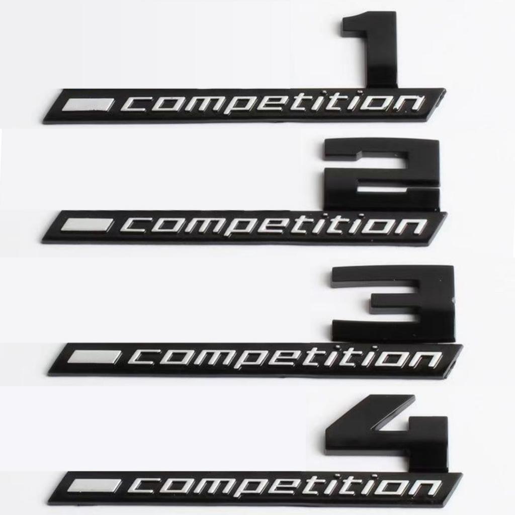 Giossy Black 3D ABS COMPETITION ABS Emblem Thunder Edition For BMW M1 M2 M3 M4 M5 M6 M8 Car Trunk Badge Sticker BF9