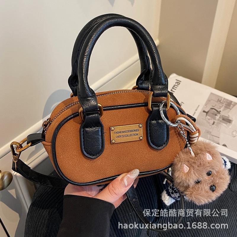 Ретро матовая маленькая сумка женская 2025 новая мода универсальная сумка-мессенджер осень-зима популярная сумочка маленькая квадратная сумка