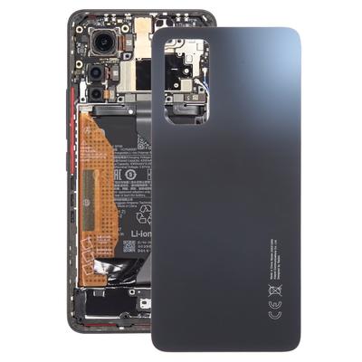 Стеклянная задняя крышка аккумулятора для Xiaomi 12 Lite(черный)