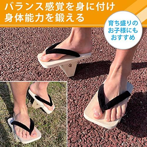 Geta Tengu Geta с одним зубом, длина 8 см, тип с одним зубом Geta Geta Indoor Paulownia Paulownia Geta Core Training Sports Core Type Black LL [Takeharu]