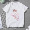 Сакура Киномото милая женская футболка для девочек Card Captor Sakura Anime 5XL Blusas Harajuku Повседневная футболка с короткими рукавами в винтажном стиле оверсайз