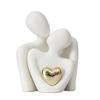 Abstract Couples Embrace Statue Ceramic Miniatures Figurine People Love Sculpture  Home