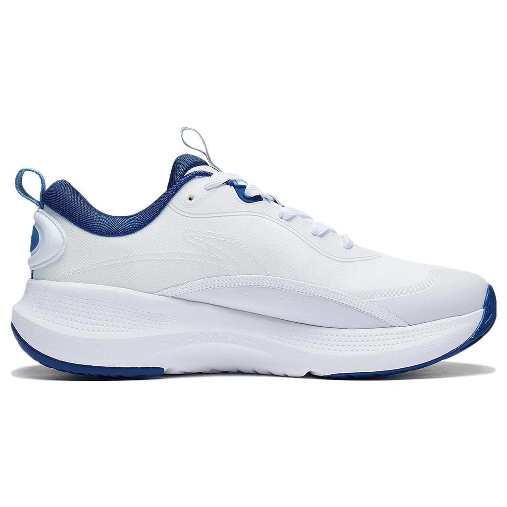 Li Ning SOFT ELEMENT Удобная амортизация Дышащие Низкие Повседневная обувь Мужская Стандартный Белый AGLT179-3