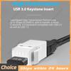 Вставки Keystone Jack USB 3.0 для подключения оборудования с USB-портом Адаптер USB на USB Простая установка Вставка-соединитель Female