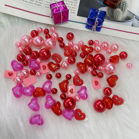 Наполнитель для вазы на день святого Валентина, яркие цвета, многоразовые плавающие бусины, наполнители для ваз в форме сердца, аксессуары для вечеринок, секс-одежда для взрослых