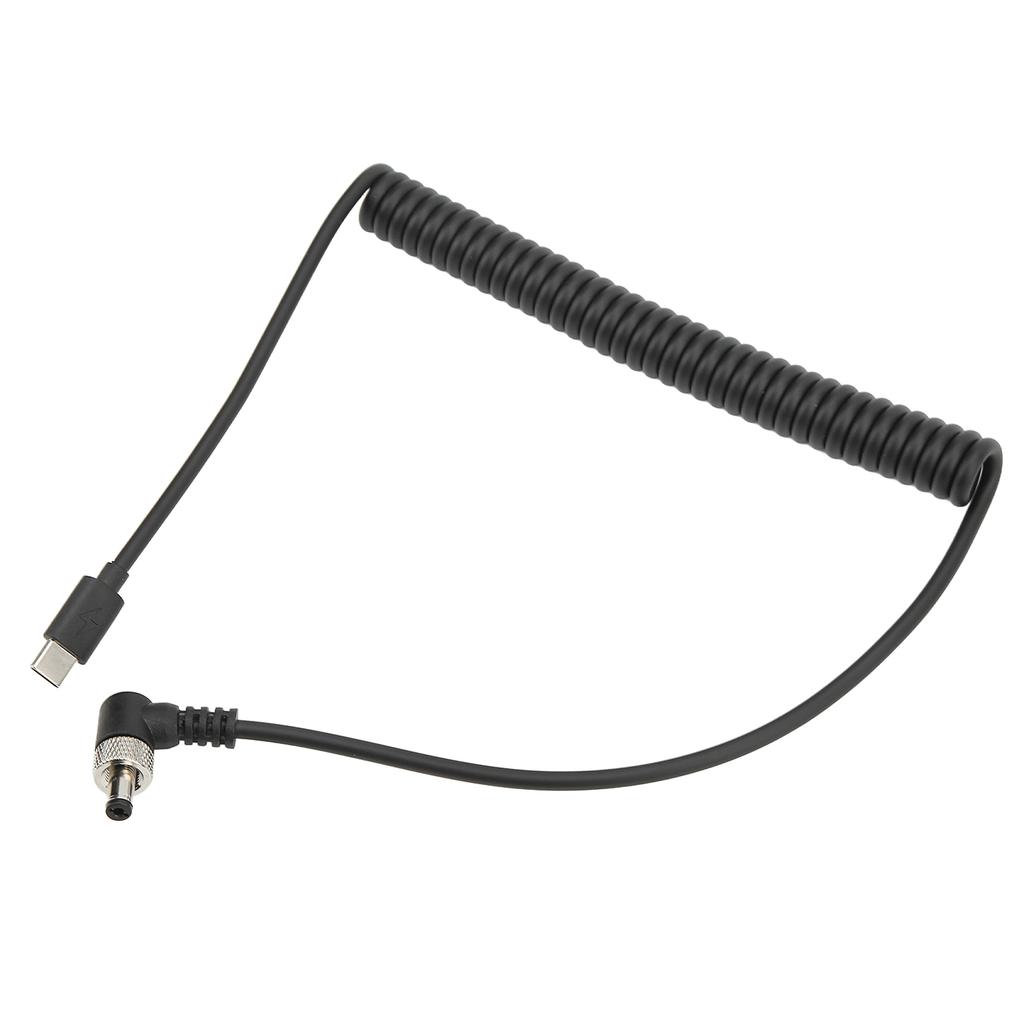 Кабель питания Type C - DC 5.5x2.5мм PD 12В с быстрой зарядкой и фиксирующимся концом для ноутбука