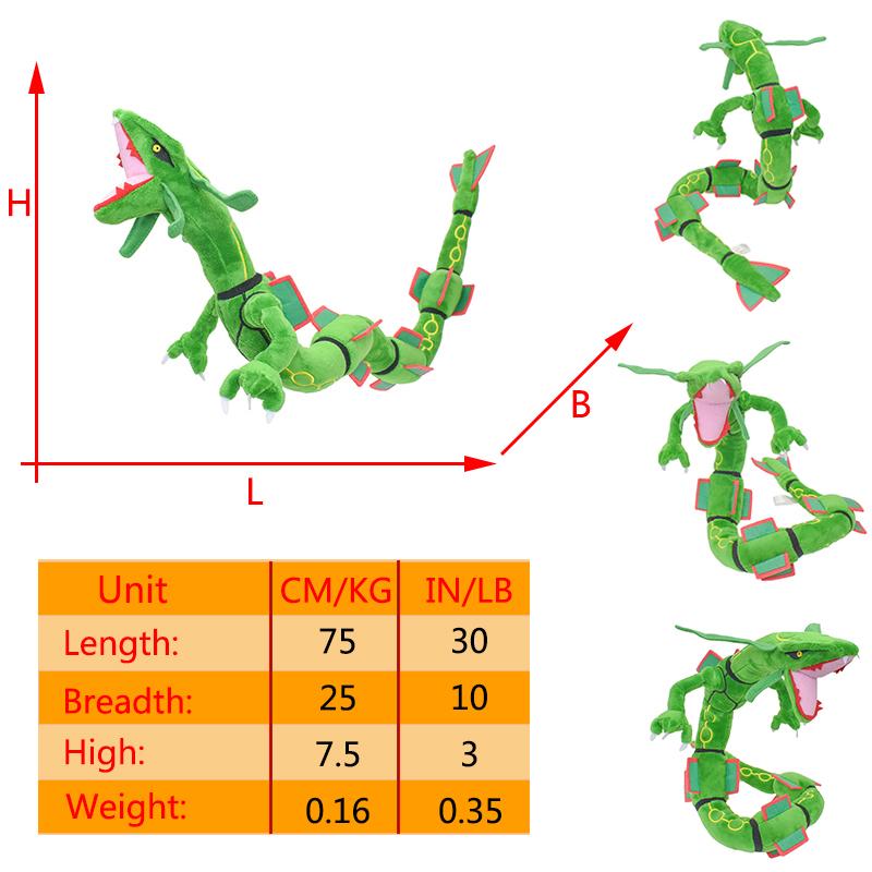 10 Стилей Плюшевые Игрушки Покемон Сияющий Райкваза Гаярдос Драгонайт Мягкие Набивные Куклы Пелуче Латиас Латиос Аниме Горячие Игрушки Подарки