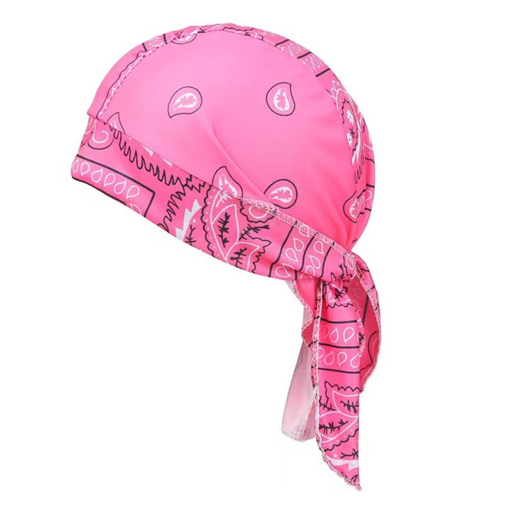 Cashew Print Cycling Headscarf Breathable Men's Pirate Hat Paisley Printed Headscarf  For Men Women