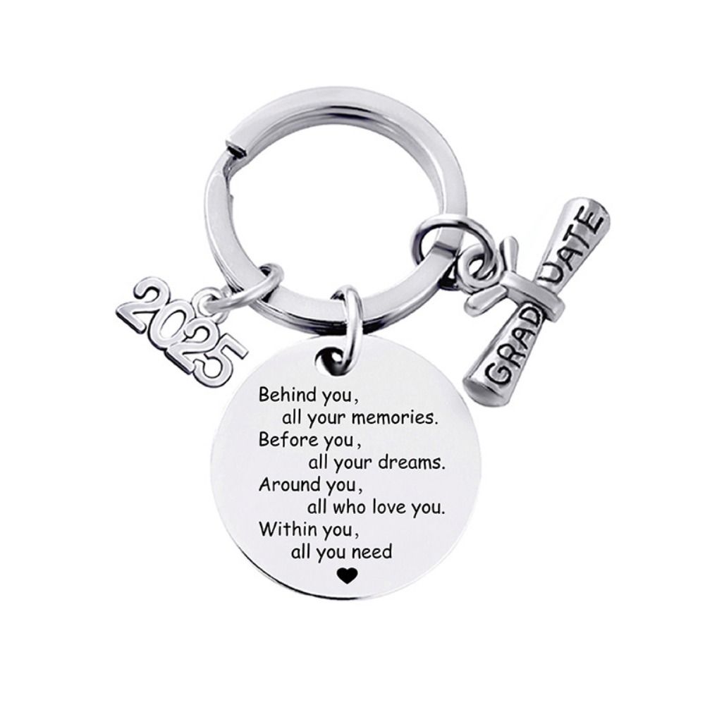 Подарки на выпускной 2025 года, брелок для выпускника средней школы, аксессуары, брелок