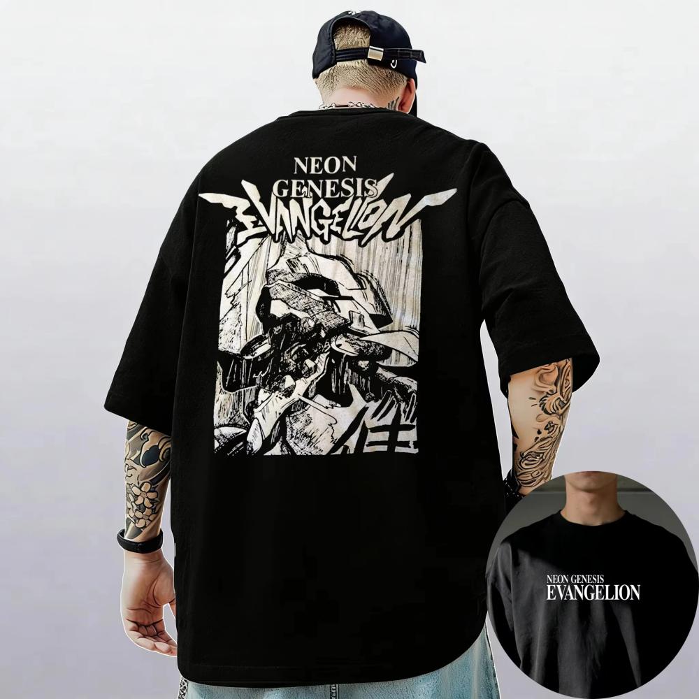 2026 Лето Neon Genesis Evangelion Аянами Рей Аска Классический Стиль Футболка с коротким рукавом Мужская Женская Родитель-Ребенок Хлопковая Футболка Топы