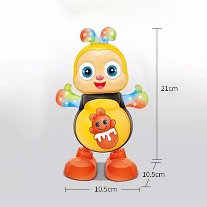 Танцующая пчела Электрические игрушки для детей Качающаяся пчела Музыкальная танцующая пчела Игрушка Электронная мультяшная игрушка Обучающие игрушки для дошкольников