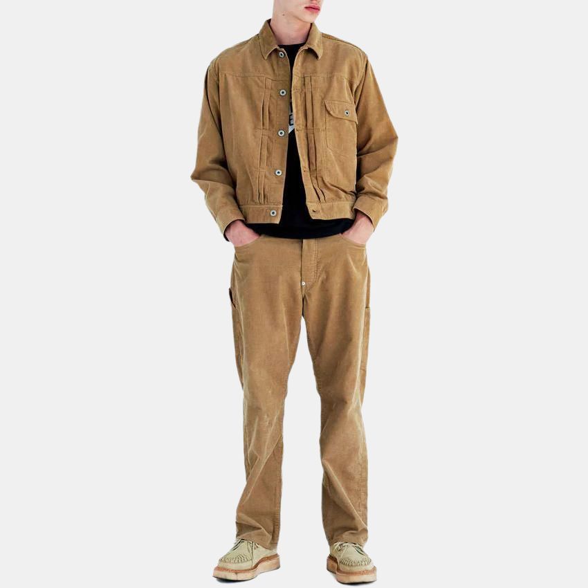 HUMAN MADE Embroidered logo Corduroy Jacket HM26JK005