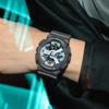 Casio Мужские часы G-SHOCK GA-110HD-8AJF [серия G-SHOCK HIDDEN GLOW] круглые серые смолы