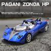 1/24 Pagani Zonda HP Barchetta Supercar Alloy Car Model Sound and Light Pull Back Children's Toy Collectibles Birthday Gift