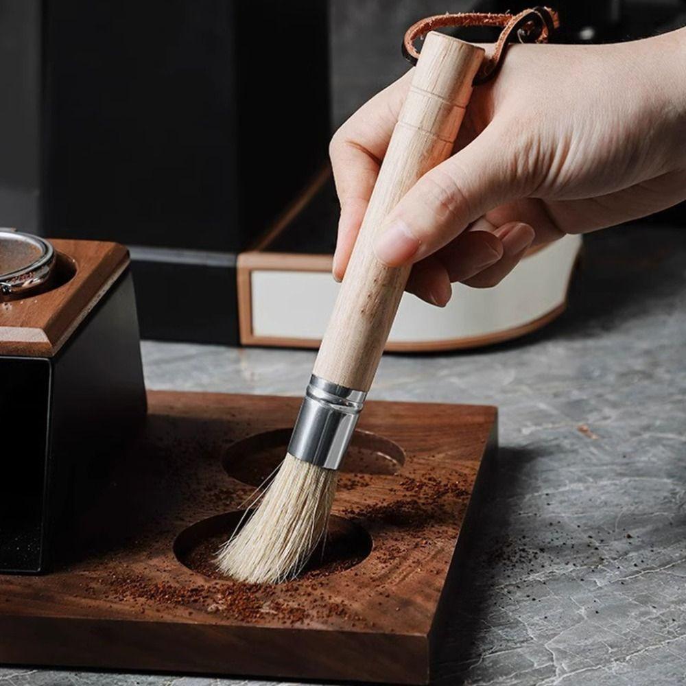 Щетка для чистки винтажной кофемолки, мягкая щетка для эспрессо, набор щеток для кофейной пудры, пылеудаление