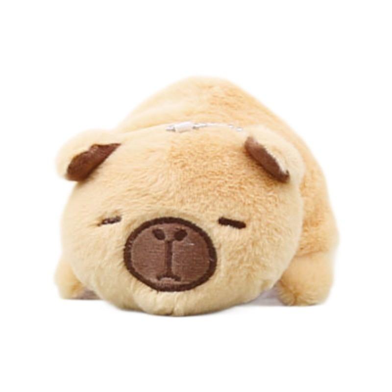 Adorable Capybara Plush Toy Cute Flipping Keychain Accessory Soft Stuffed Animal