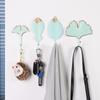 Organization For Towel Clothes Leaf Shape Wall Hanger Hanging Storage Rack Wrought Iron Hook