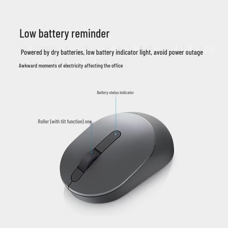Dell MS3320W Dual-Mode Wireless Bluetooth Mouse