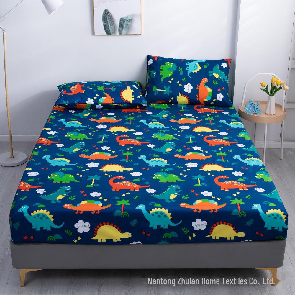 Водонепроницаемая простыня с глубоким карманом и наволочка однотонная покрывало для кровати - цельное