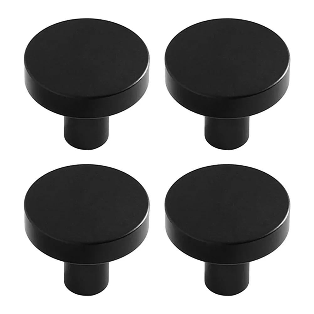 4 шт. ручка для шкафа, ручка для ящика, сменные круглые ручки с одним отверстием, ручки для шкафа, космическая алюминиевая фурнитура