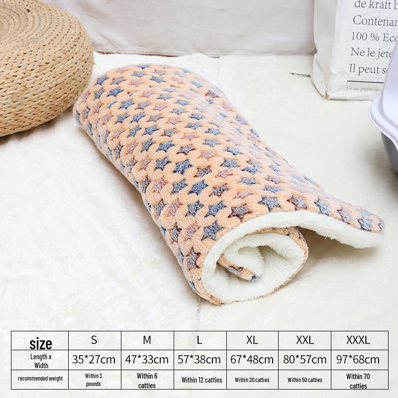 Постельное белье: Универсальный фланелевый коврик для кошек и собак, всесезонное тепло