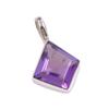 Подвеска из натурального африканского аметиста из стерлингового серебра 925 пробы 1 дюйм R8d64