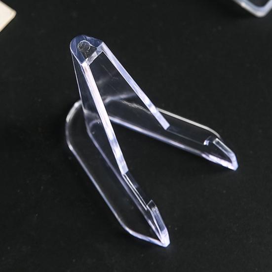 24 шт., прозрачная акриловая подставка для мольберта, устойчивая структура, стеллаж для выставки товаров для карточек, коллекционные предметы