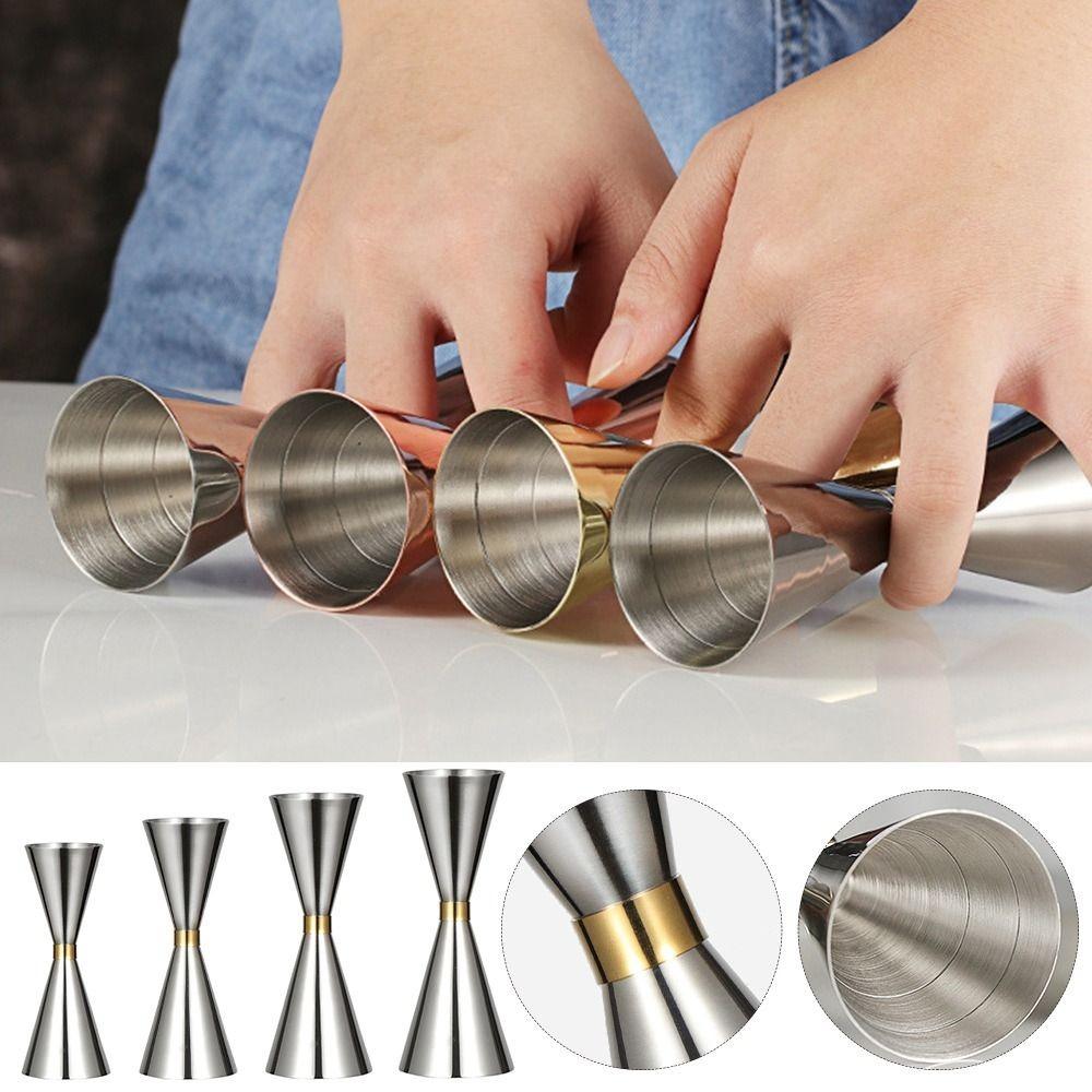 Measurements Inside Double Cocktail Jigger OZ/ML Japanese Jigger Bar Jigger Bar Accessories