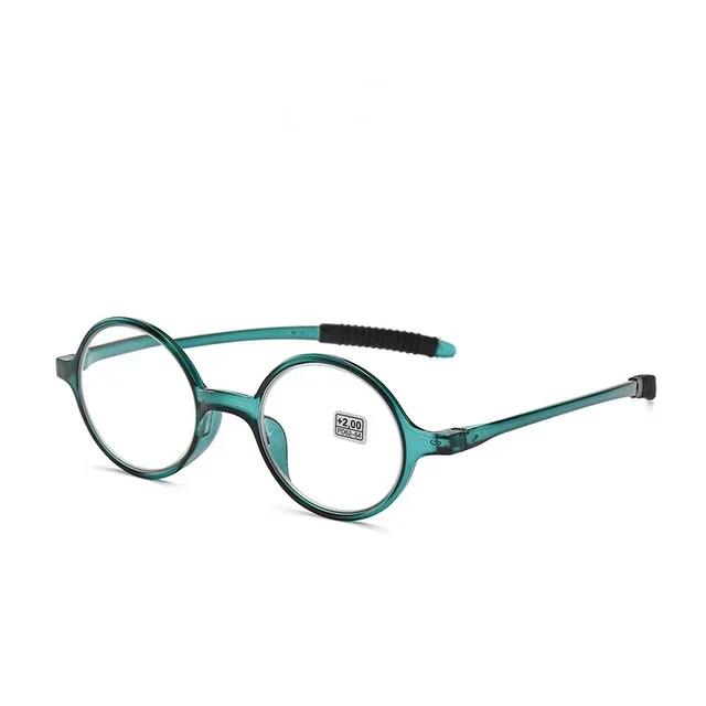 Очки для пресбиопии с полимерными линзами высокой четкости, новые круглые очки для чтения, многоцветная круглая мягкая ПК-оправа, очки для дальнозоркости