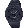 G-SHOCK GA-2100-1A1 Casioak Мужские Женские Аналогово-Цифровые Часы Черные