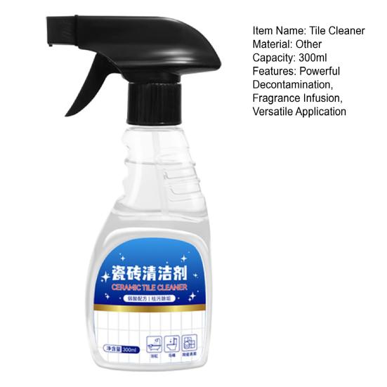 Tile Cleaner 300ml Powerful Decontamination Efficient Cleaning Fragrance Stain-resistant Floor-safe Grout Cleaner