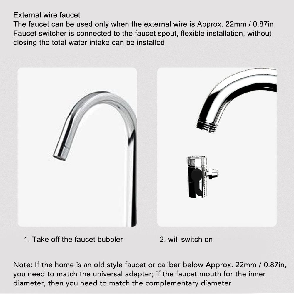 3pcs Universal Fit Design Sink Faucet Adapter Faucet Diverter Kit Bathroom Sink Use