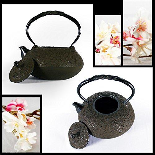 Сделано в Японии Nanbu Tekki Nanbu Железный чайник Чайник IH Fire Compatible "Hiramaru Sakura" 1,6 л Совместимый/Открытый
