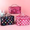 Fashion Leather Squar Portable Beauty Women's Makeup Bag Cosmetic Organizer Storage Wash Bag