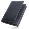 Business Card Genuine Leather Business Card Presentation Two Tone Color [Juviano] Holder, Men's Case, Box, (Navy & Navy)