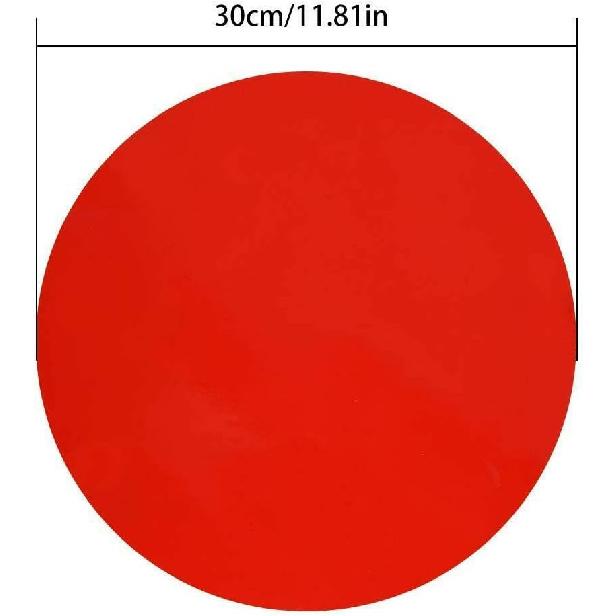 PinCute Updated Larger Sized 11.8 inch 10 Pack Dry Erase Dots Circles Sticker for Spots Tables, Colorful Removable Whiteboard Painting Marker,
