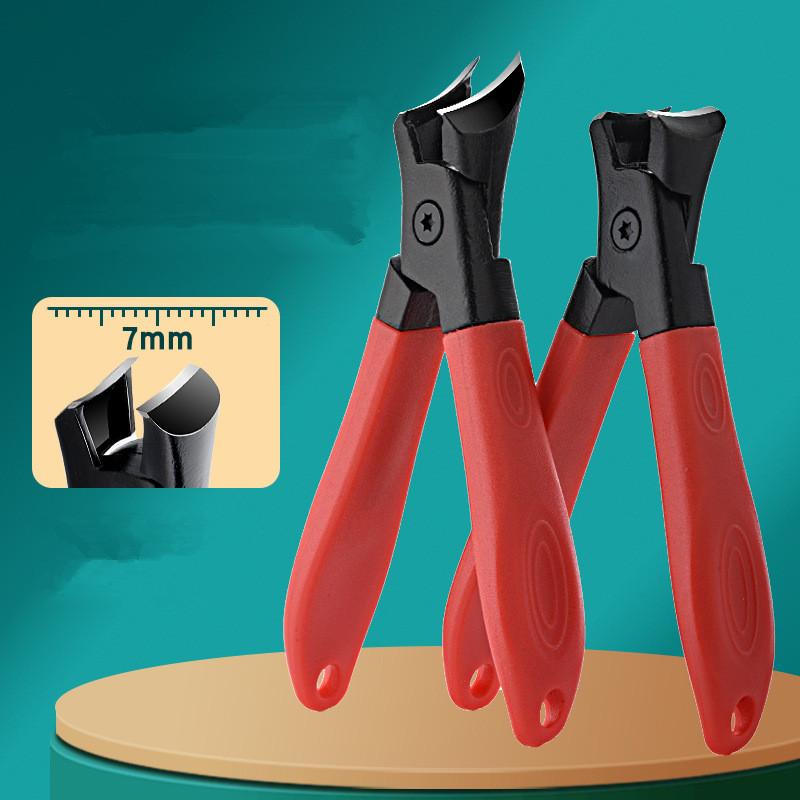 Большие ножницы для ногтей с защитой от брызг, толстые, жесткие, бронированные, из нержавеющей стали, кусачки для ногтей с большим отверстием, бытовые кусачки для одиночных ногтей