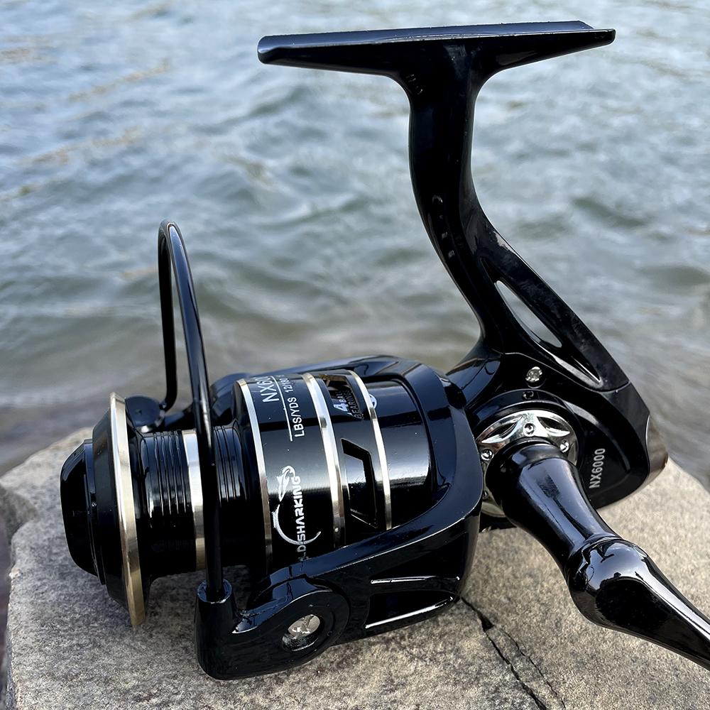 Новая высококачественная металлическая шпуля Saltwater 5.2:1/4,7:1 высокоскоростная катушка водонепроницаемая подходит для ловли щуки 2000-7000Sreies