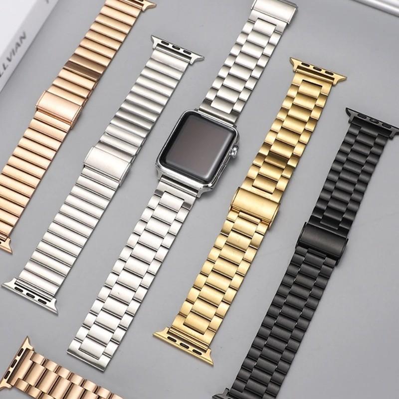 Stainless Steel Strap Bracelet for Apple IWatch Series 10 46m/42mm Ultra 2 49mm Watchband for IWatch 10 9 8 7 6 5 4 SE45mm 44mm 41mm 40mm 38mm