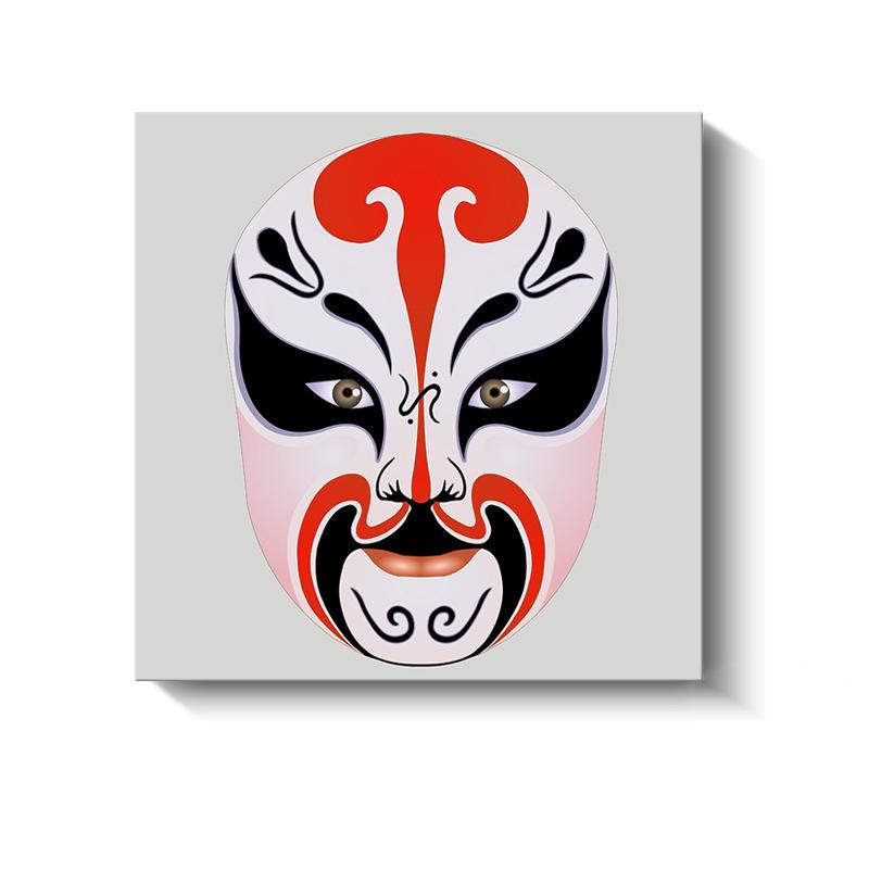 Новые китайские декоративные картины Сычуаньская опера Пекинская опера Маски Холст Плакаты и принты для украшения гостиной