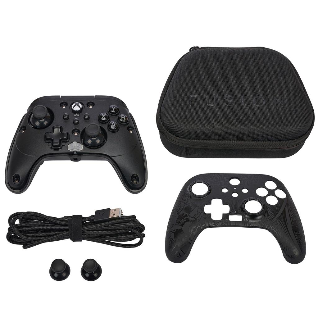 Проводной контроллер Fusion Pro 3 с двойным триггером, продвинутый игровой и кейс для хранения для Xbox Series и ПК Windows, 2-летняя гарантия, PowerA, Вибрация,