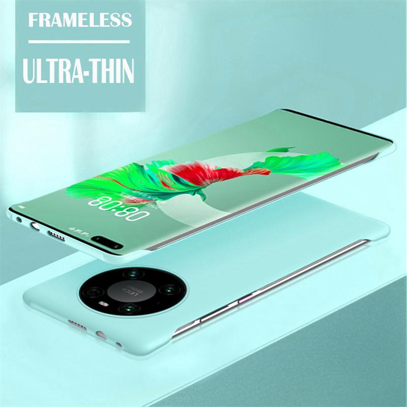 Твердый чехол-накладка из твердого ПК цвета конфет без рамки для Huawei Mate 60 50 40 30 Pro, ударопрочный, ультратонкий чехол