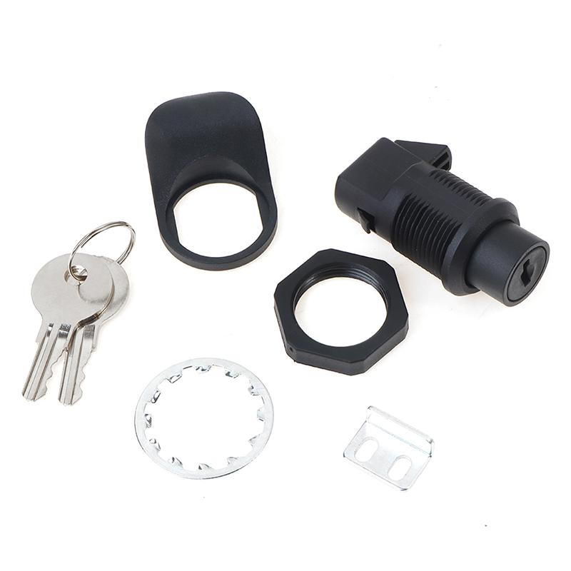 1 Set Locking Push Button Latch For Marine Boat Radio Box, Tool Box, Electronic Box, Motorcycle Glove Box Lock